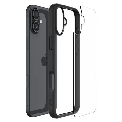 8. Spigen Ultra Hybrid-Hülle für iPhone 16 – mattschwarz