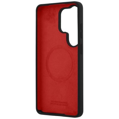 7. BMW M Silikonhülle mit dreifarbiger Linie und MagSafe-Funktion für Samsung Galaxy S26 Ultra – Schwarz