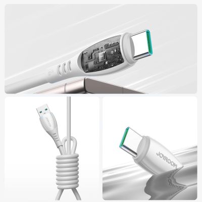 10. Joyroom S-A59 Vibrant Series 3A USB-A- auf USB-C-Kabel, 1,2 m, weiß