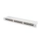 5. LANBERG Patchpanel, 24 Ports, 1 HE, 19 Zoll, CAT.6A, FTP, Grau, PPSA-1024-S