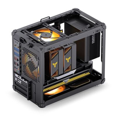 5. Jonsbo C6 MAX PC-Gehäuse, Mini-Gehäuse, Micro-ATX, gehärtetes Glas -
