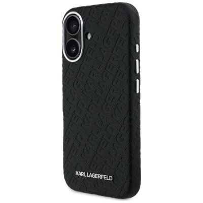 2. Karl Lagerfeld FW Stamped Karl MagSafe iPhone 16 Hülle - Schwarz
