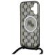 6. Karl Lagerfeld IML Crossbody Monogram Karl & Choupette Head MagSafe Hülle für iPhone 16 - Schwarz