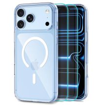 Tech-Protect FlexAir Hybrid MagSafe Hülle + Tech-Protect Glass Fit + 2er-Pack Schutzglas für iPhone 18 Pro Max / 17 Pro Max – Transparent