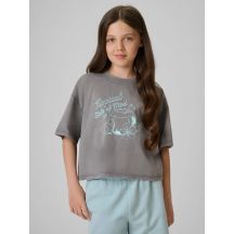 Mädchen-Baumwoll-T-Shirt 4F 4FJRSS26TTSHF3983-25S