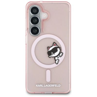 3. Karl Lagerfeld IML Peekaboo Choupette MagSafe Hülle für Samsung Galaxy S26 - Pink
