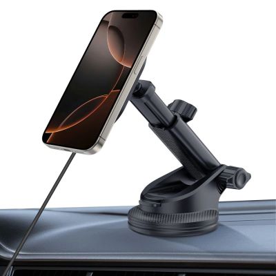 8. Tech-Protect mm15W-V6 Magnetischer MagSafe-Autohalter für Cockpit/Windschutzscheibe/Lüftungsschlitze – Schwarz