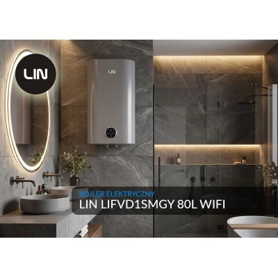 2. Elektroboiler LIN LIFVD1SMGY 80L SMART grau WLAN