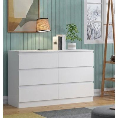 Sideboard Maja 120 S6 Weiß 120x40x80