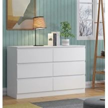Sideboard Maja 120 S6 Weiß 120x40x80