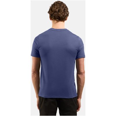 3. Herren-T-Shirt Odlo F-DRY, Rundhalsausschnitt, kurze Ärmel, blau