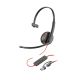 6. POLY Blackwire 3215 Einohr-USB-C-Headset + 3,5-mm-Klinkenstecker + USB-C/A-Adapter (Großpackung)