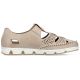31. Rieker W RKR651 beige Leder Klettverschluss durchbrochene Schuhe