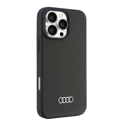 2. Audi Silikonhülle iPhone 16 Pro Max 6,9" schwarz/schwarz Hardcase AU-LSRIP16PM-Q3/D1-BK