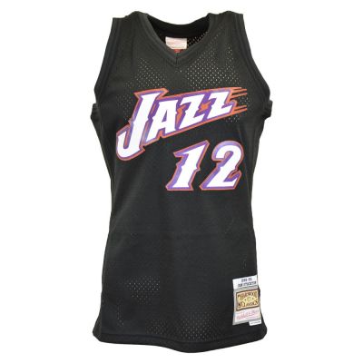 Mitchell & Ness NBA Utah Jazz John Stockton Swingman T-Shirt - SMJYBW19107-UJABLCK98JST
