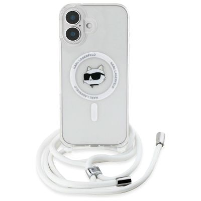 2. Karl Lagerfeld IML Choupette Head & Cord Magsafe Hülle für iPhone 16 – transparent