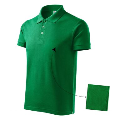 Malfini Cotton M MLI-21216 grasgrünes Poloshirt