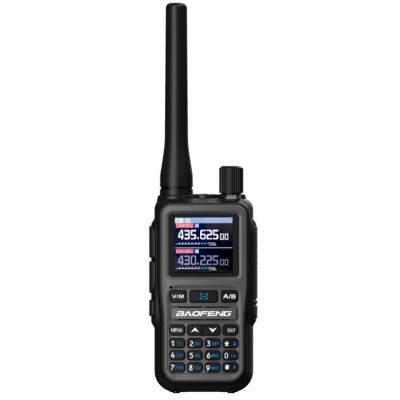 2. Baofeng UV-5R EU MINI USB-C Bluetooth VHF UHF Flugfunkgerät Grau (15cm Antenne)