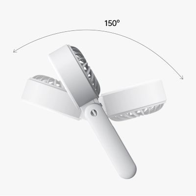 6. Jisulife Handventilator Life7 3600mAh Tragbarer USB-Ventilator - Grau