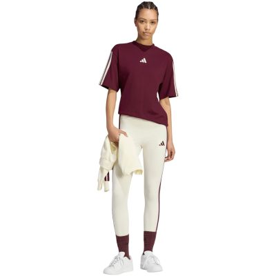 6. Damen-T-Shirt adidas Essentials 3-Stripes Boyfriend bordeaux KX0793