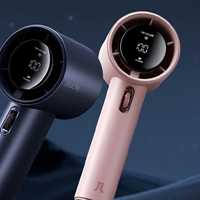 7. Jisulife Handventilator Pro1 3600 mAh FA53 (ABS) Mini-Gebläse, tragbarer USB-Ventilator – Rosa