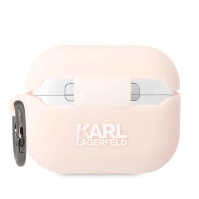 2. Karl Lagerfeld KLAPRUNIKP AirPods Pro Cover rosa/rosa Silikon Karl Head 3D
