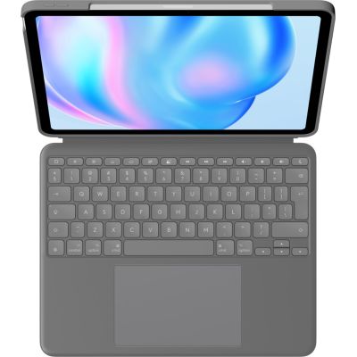 18. Logitech Combo Touch für iPad Air (M2/M3), iPad Air (5. Generation) – GRAU – AMERIKANISCH