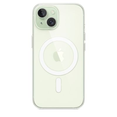 4. Apple - Rückseite für Mobiltelefone - MagSafe-kompatibel - Polycarbonat - Transparent - für iPhone 15 (MXRK3ZM/A)