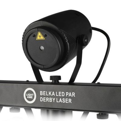 2. LIGHT4ME LED-PAR-DERBY-LASERSCHEIN MIT MEHREREN EFFIZIENTEN