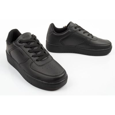 7. Levi's Evelyn Kinder-Sportschuhe, schwarze Sneaker für Jugendliche
