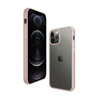 3. PanzerGlass ClearCase Hülle für iPhone 12 Pro Max – transparent und rosa