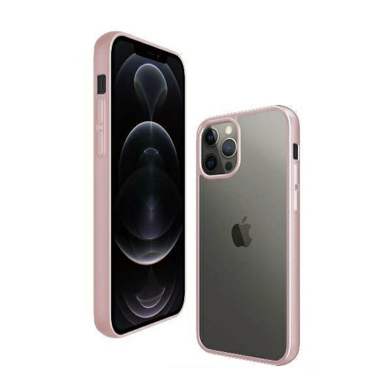 3. PanzerGlass ClearCase Hülle für iPhone 12 Pro Max – transparent und rosa