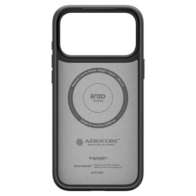 3. Spigen Enzo Aramid "T" MagSafe Hülle für iPhone 17 Pro Max - Schwarz