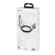 6. Baseus CATWJ-01 USB-C – USB-C PD QC-Kabel 100 W 5 A 1 m – schwarz