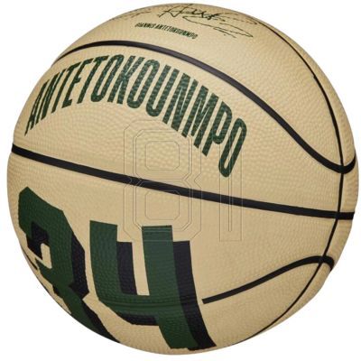 7. Wilson NBA Player Icon Giannis Antetokounmpo Miniball WZ4007501XB Basketball