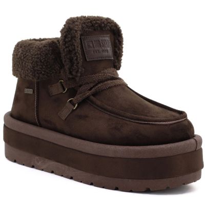 5. Wasserdichte Damen-Schneestiefel mit Plateau, braun, Big Star UU274214