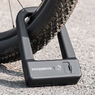 5. Rockbros RBNS1 SMART Fahrradschloss mit NFC-Lesegerät – Schwarz