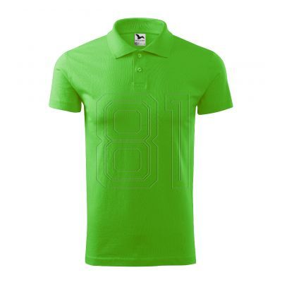 3. Malfini Single J. M MLI-20292 grünes Apfel-Poloshirt