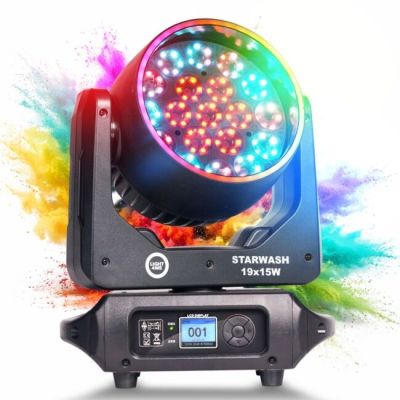 LIGHT4ME STARWASH 19x15W RGBW Moving Head Wash