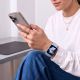 4. Tech-Protect Silikonarmband für Apple Watch 44 / 45 / 46 / 49 mm – Blau