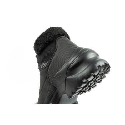 7. Lee Cooper Damen Winter-Wandersportschuhe, isoliert, schwarz, Schnürung