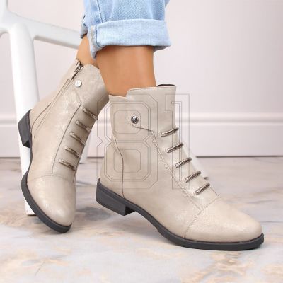 3. Jezzi W JEZ52K glänzende isolierte Stiefeletten