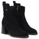 4. Schwarze Damen-Lederstiefeletten mit Absatz Filippo DBT8191