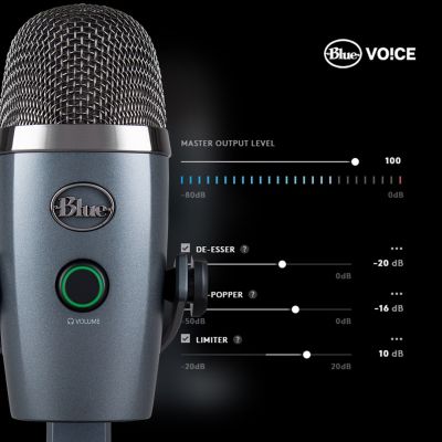 4. Blue Microphones Yeti Nano Schwarzes Tischmikrofon