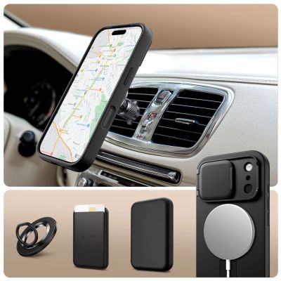 3. Tech-Protect Kevlar Aura MagSafe Case für iPhone 17 Pro Max - Schwarz