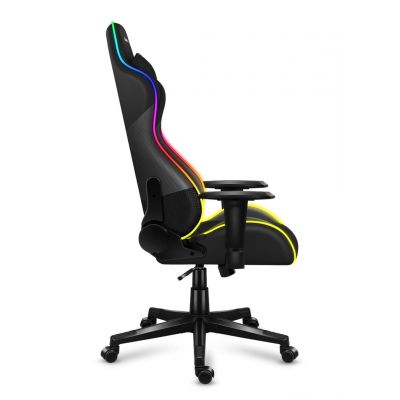 22. Huzaro Force 6.2 Schwarzer RGB-Gaming-Stuhl