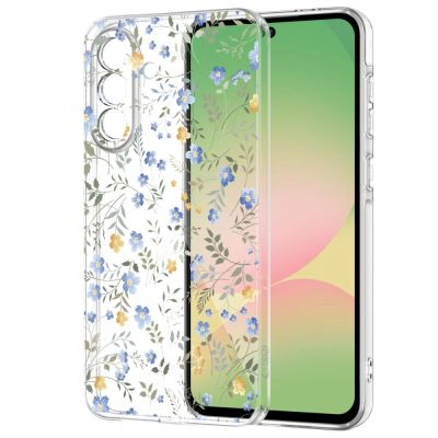 2. Tech-Protect FlexAir Hülle für Samsung Galaxy A27 - Transparentes Blumenmuster