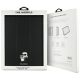 8. Karl Lagerfeld Saffiano Magnetische Karl & Choupette iPad Air 13" 2024 Buchcover-Hülle - Schwarz