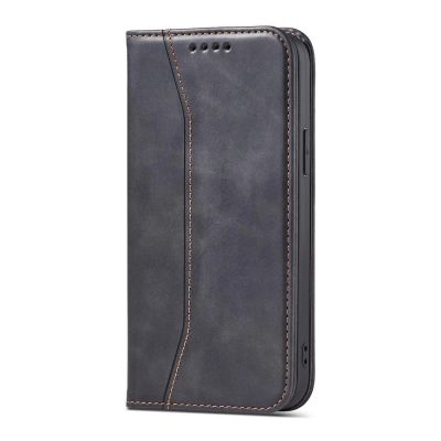 5. Magnet Fancy Case Hülle für iPhone 14 Flip Cover Wallet Ständer schwarz