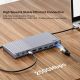 4. Unitek Triple USB4 40Gb/s Dockingstation, 120W Netzteil
